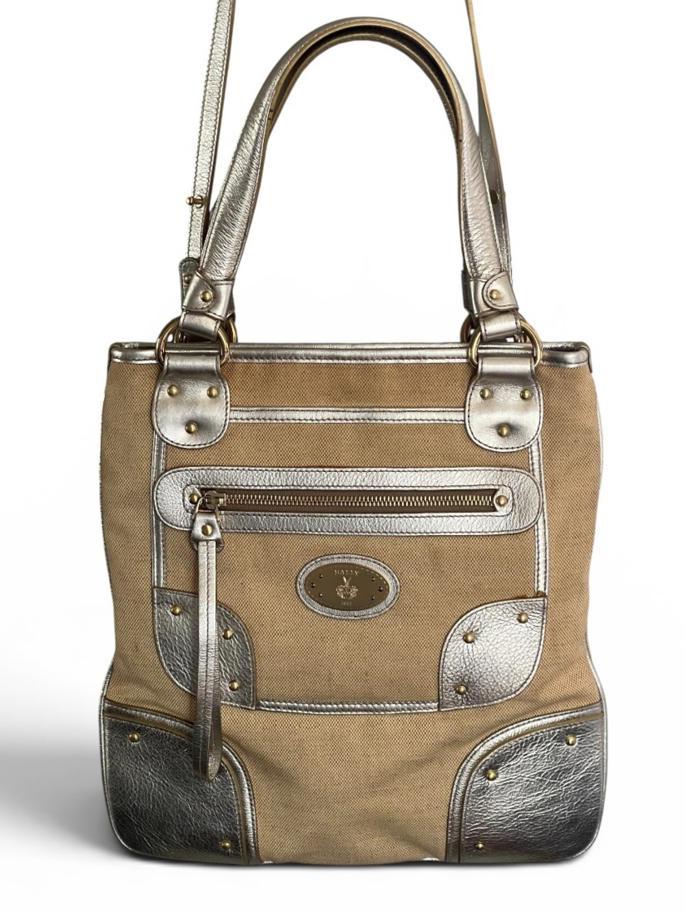 Vintage Bally multi-pocket tote bag